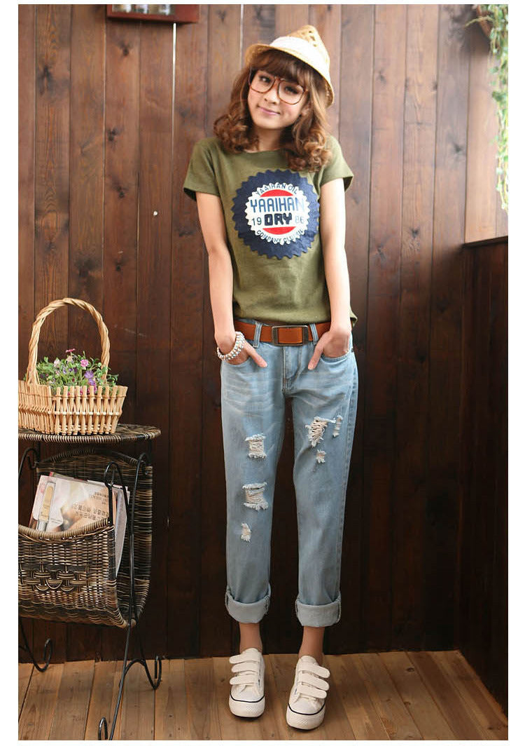 Harem Pants, Cropped Pants, Ripped Jeans