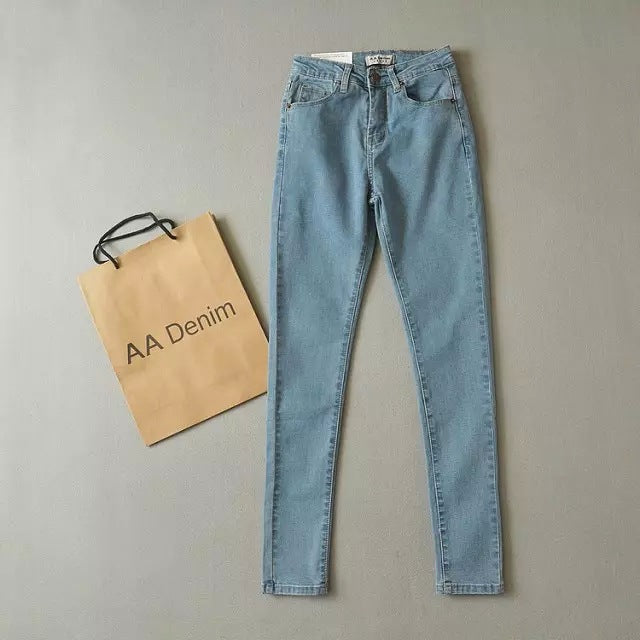 High-Waisted Stretch Skinny Jeans for Women