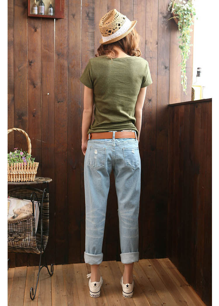 Harem Pants, Cropped Pants, Ripped Jeans