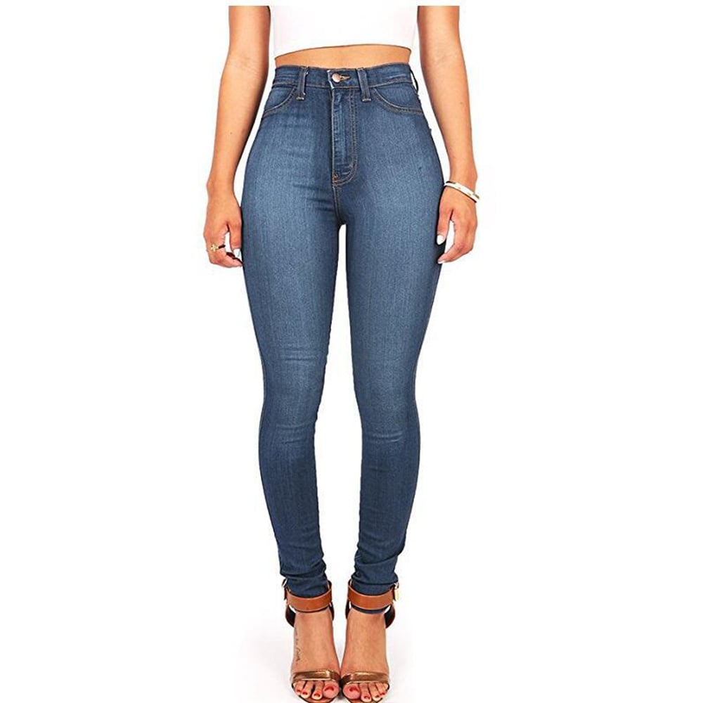 High Waist Stretch Skinny Jeans for Women