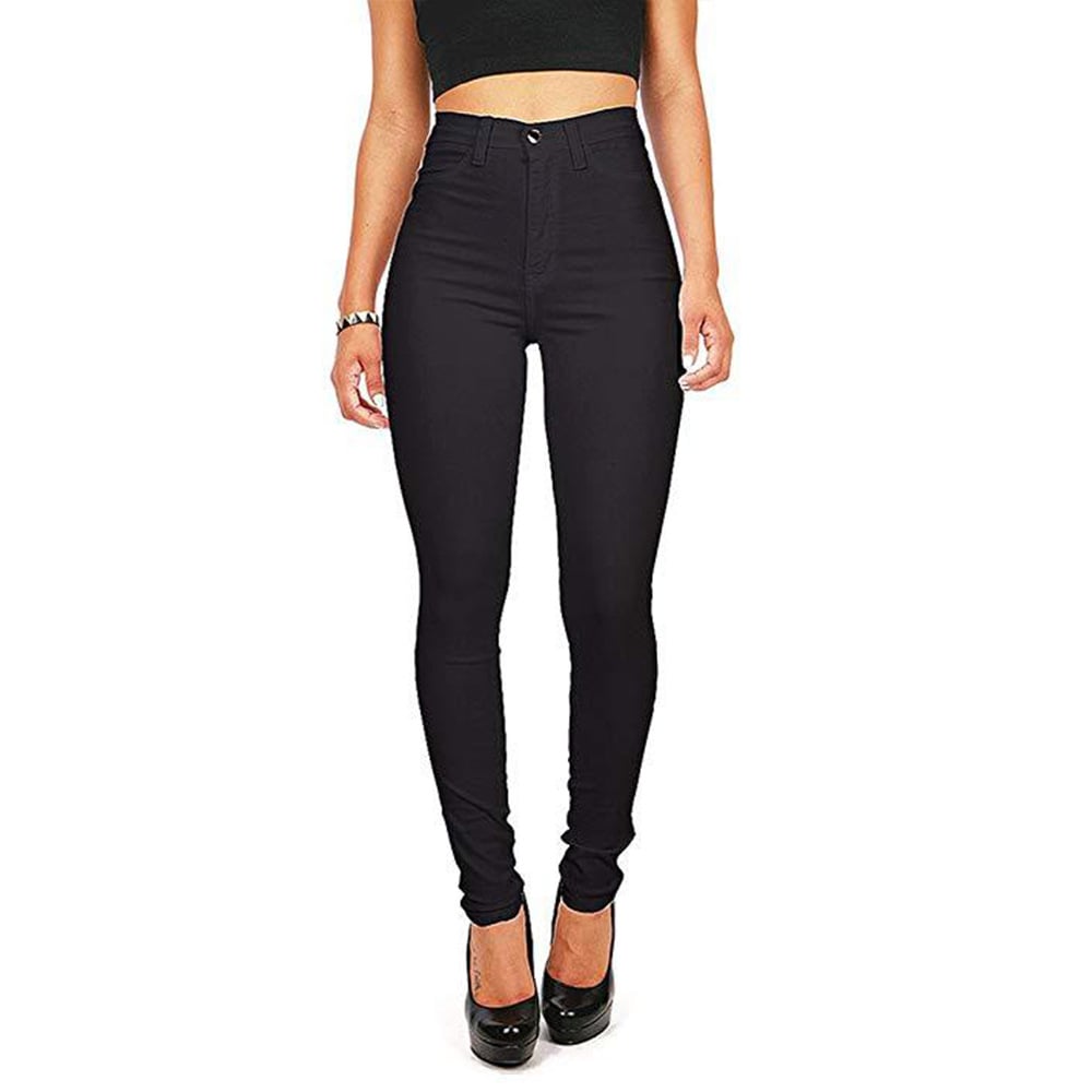High Waist Stretch Skinny Jeans for Women