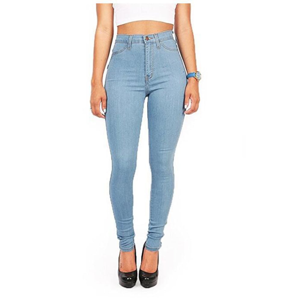 High Waist Stretch Skinny Jeans for Women