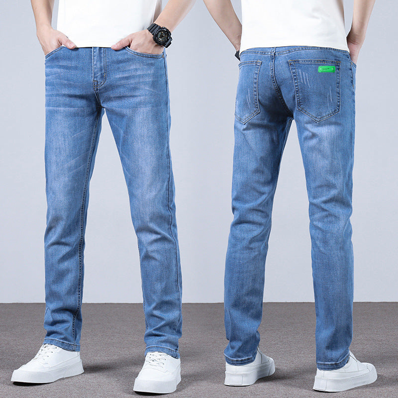 Slim Straight Stretch Jeans for Men