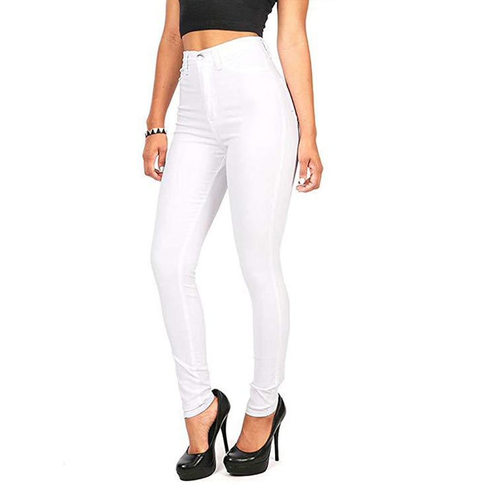 High Waist Stretch Skinny Jeans for Women