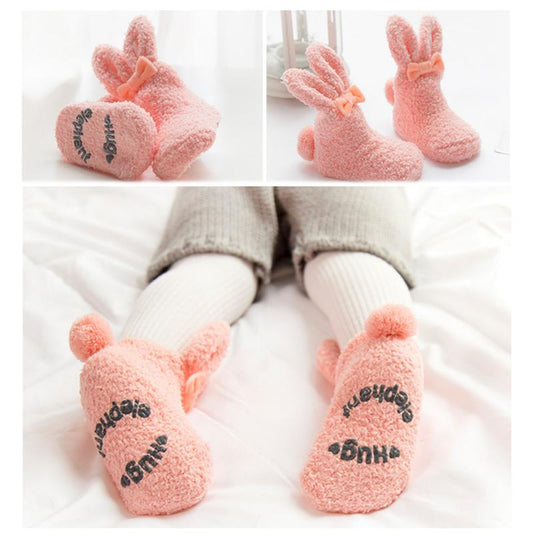 Non-Slip Silicone Baby Socks with Rabbit Design